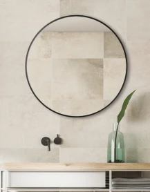  Miroir de salle de bains cadre métallique - Tamara