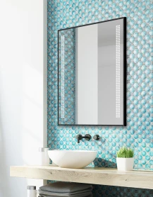 Miroir de salle de bains LED cadre aluminium - Alupoint