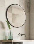 Miroir de salle de bains cadre métallique - Tamara