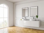 Miroir de salle de bains LED cadre aluminium - Madene 2