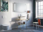 Miroir de salle de bains LED à piles - Duoline