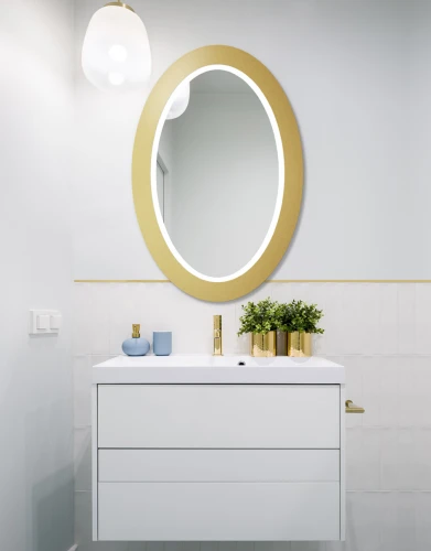 Miroir LED Oval BOLD Gold