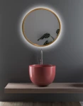 Miroir LED SCANDINAVIA Gold