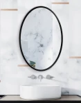 Miroir Oval Black