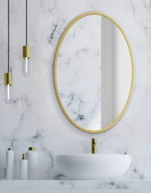 Miroir Oval Gold