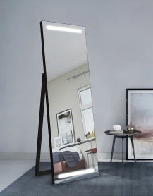 Miroir sur pied Hedra LED avec éclairage LED