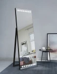 Miroir sur pied Lunas LED avec éclairage LED